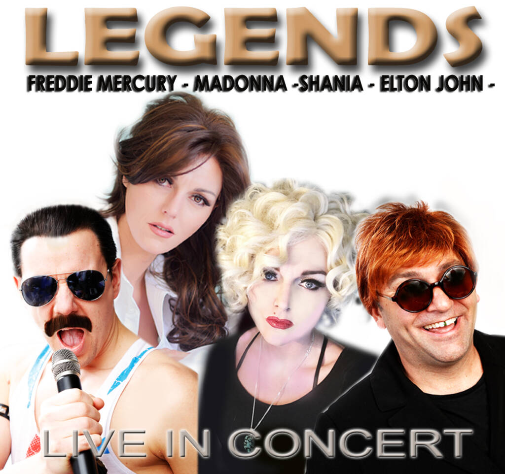 LEGENDS Tribute to Freddie Mercury, Madonna, Shania Twain, and Elton John